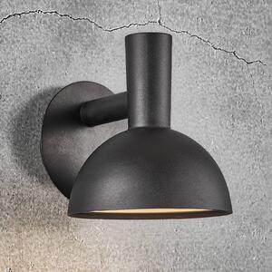 Nordlux Kültéri fali lámpa Arki fekete Ø 20 cm, dimmelhető, Fekete, fém, Modern