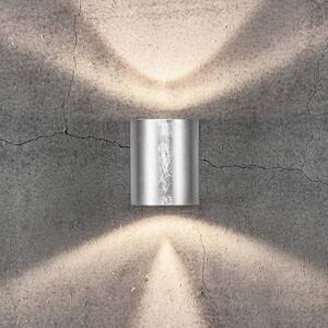 LED kültéri fali lámpa Canto 2, 10 cm, horganyzott