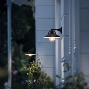Philips myGarden Cormorant kültéri fali lámpa, Fekete, Alumínium, Modern