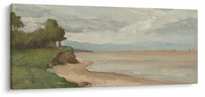Kép - Jean-Baptiste-Camille Corot, Beach Near Etretat, reprodukciók (120x50 cm)