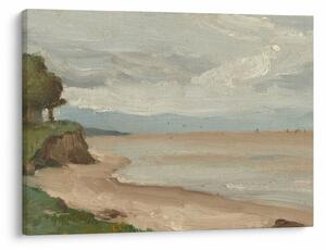 Kép - Jean-Baptiste-Camille Corot, Beach Near Etretat, reprodukciók (70x50 cm)