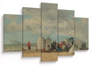 Kép - Eugène Boudin, Beach Scene, reprodukciók (150x105 cm)
