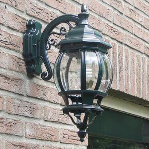 K.S. Verlichting Kültéri fali lámpa Andrew lámpa, zöld, lógó, dimmelhető, Tiszta / átlátszó, fém