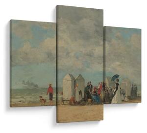 Kép - Eugène Boudin, Beach Scene, reprodukciók (90x60 cm)