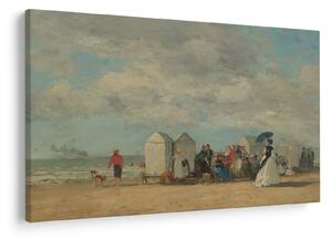 Kép - Eugène Boudin, Beach Scene, reprodukciók (90x60 cm)