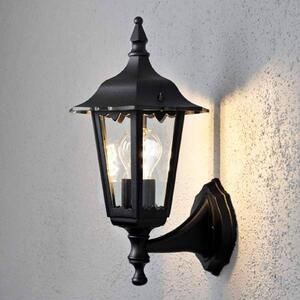 Firenze kültéri fali lámpa, fekete, felső foglalattal, 36 cm