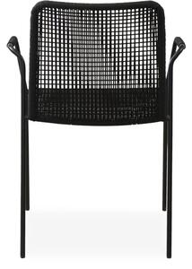 Abuela kerti szék, fekete