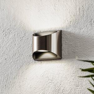 LED kültéri fali lámpa Dodd, félköríves, rozsdamentes acélból készült