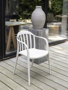 Portio kerti szék, törtfehér