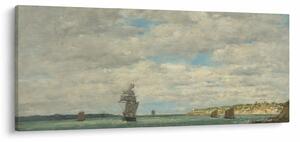 Kép - Eugène Boudin, Coast of Brittany, reprodukciók (120x50 cm)