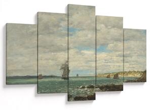 Kép - Eugène Boudin, Coast of Brittany, reprodukciók (150x105 cm)