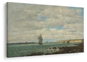 Kép - Eugène Boudin, Coast of Brittany, reprodukciók (90x60 cm)