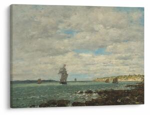 Kép - Eugène Boudin, Coast of Brittany, reprodukciók (70x50 cm)