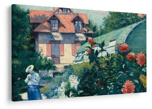 Kép - Gustave Caillebotte, Dahlias, Garden at Petit Gennevilliers, reprodukciók (90x60 cm)