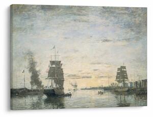 Kép - Eugène Boudin, Entrance to the Harbor, Le Havre, reprodukciók (70x50 cm)