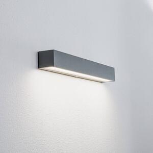 Arcchio LED kültéri fali lámpa Lengo, 50 cm, 1 izzó, szürke, CCT, Alu / szürke / cink, Alumínium, Modern
