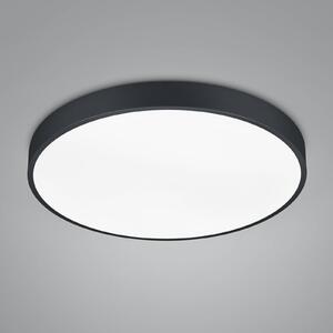 Trio Lighting LED mennyezeti lámpa Waco, CCT, Ø 49,5 cm, fekete matt, dimmelhető, Fekete, Nappali / Étkező, fém