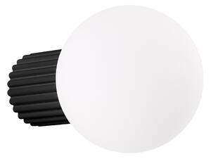 Fekete fali lámpa ø 12 cm Orbital – Sollux