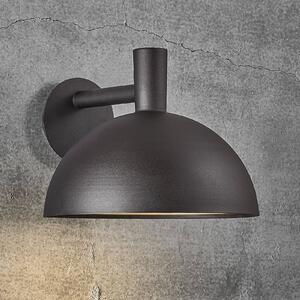 Nordlux Kültéri fali lámpa Arki fekete Ø 35 cm, dimmelhető, Fekete, fém, Modern