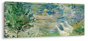 Kép - Berthe Morisot, Girl in a Boat with Geese, reprodukciók (120x50 cm)