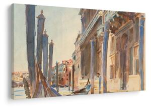 Kép - John Singer Sargent, Gondola Moorings on the Grand Canal, reprodukciók (90x60 cm)