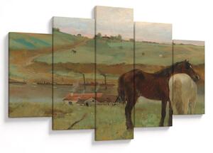 Kép - Edgar Degas, Horses in a Meadow, reprodukciók (150x105 cm)