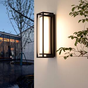 Lucande Banetti LED kültéri fali lámpa, 50 cm, Fekete, Alumínium, Modern