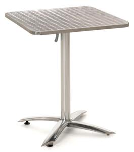 Összecsukható bisztróasztal négyzet alakú alumínium 60 x 60