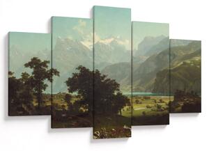 Kép - Albert Bierstadt, Lake Lucerne, reprodukciók (150x105 cm)