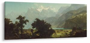 Kép - Albert Bierstadt, Lake Lucerne, reprodukciók (120x50 cm)