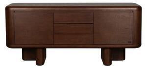 Sötét natúr színű komód kőrisfa dekorral 160x72x40 cm Herman – Dutchbone
