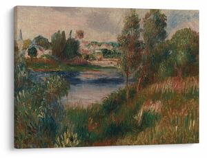 Kép - Auguste Renoir, Landscape at Vetheuil, reprodukciók (70x50 cm)