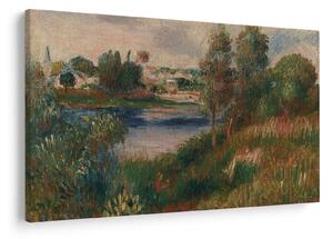 Kép - Auguste Renoir, Landscape at Vetheuil, reprodukciók (90x60 cm)