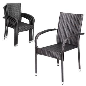 Deuba Comfort rattan székek 4 darabos - barna