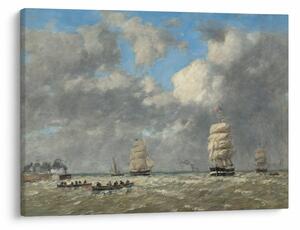 Kép - Eugène Boudin, Le Havre, reprodukciók (70x50 cm)