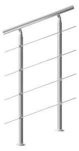 Deuba Lépcsőkorlát 4 merevítővel - 80 cm