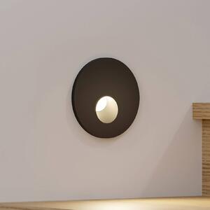 Arcchio LED-es süllyesztett lámpa Vexi, Ø 7,5 cm, fekete, alumínium, CCT, dimmelhető, Fekete, Nappali / Étkező, Alumínium, Modern
