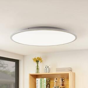 Lindby LED mennyezeti lámpa Narima, 4,000 K, Ø 80 cm, ezüst, Alu / szürke / cink, Konyha, Műanyag, Modern