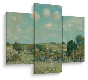 Kép - Alfred Sisley, Meadow, reprodukciók (90x60 cm)