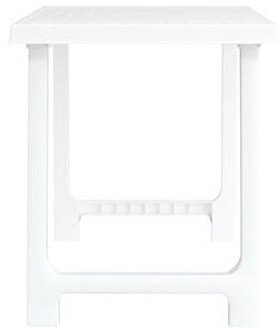 VidaXL fehér fa hatású PP kempingasztal 79x56x64 cm