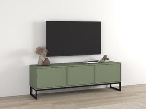 TV-állvány Maravio 102, Laminált forgácslap, 50x157x37cm, Zöld