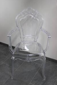 Átlátszó fotel ICE QUEEN 98cm