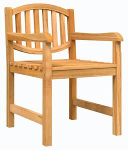 VidaXL 2 db tömör tíkfa kerti szék 58x59x88 cm