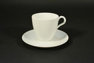 Fehér porcelán kávés teás csésze alátéttel 300 ml