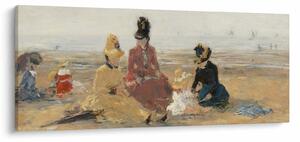 Kép - Eugène Boudin, On the Beach, Trouville, reprodukciók (120x50 cm)