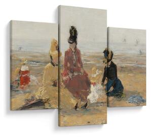 Kép - Eugène Boudin, On the Beach, Trouville, reprodukciók (90x60 cm)