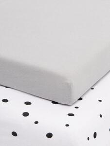 Sinsay - Bavlnené posteľné prestieradlo s gumičkou 2 darab - világos szürke