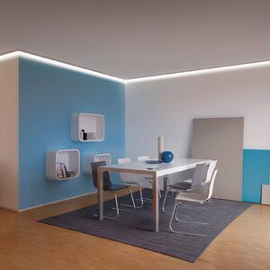 Paulmann Corner profil LED szalagokhoz, 2 m, Alu / szürke / cink, Műanyag, Modern