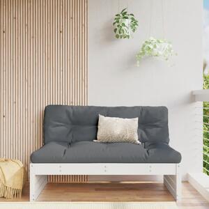 VidaXL fehér kerti tömör fenyőfa középső kanapé 120 x 80 cm