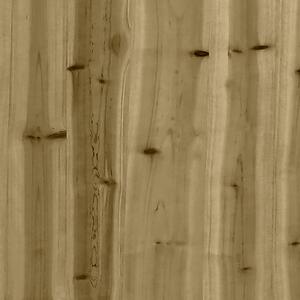 VidaXL impregnált fenyőfa gabion kerti pad 103 x 31,5 x 42 cm